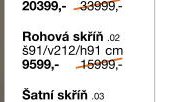 Rohová skříň