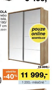 Šatní skříň VIOLA