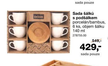 Sada šálků porcelán/bambus - Jysk aktualniletaky.eu