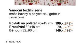 Vánoční textilní série