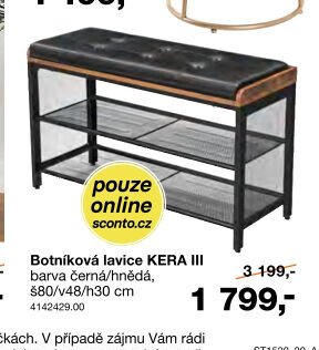 Botníková lavice KERA III