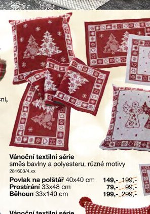 Vánoční textilní série