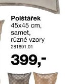 Polštářek 45x45 cm, různé vzory