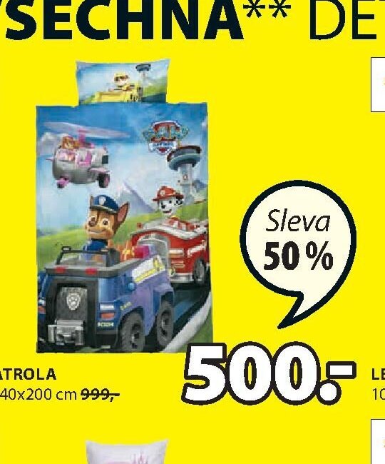 Dětské povlečení TLAPKOVÁ PATROLA