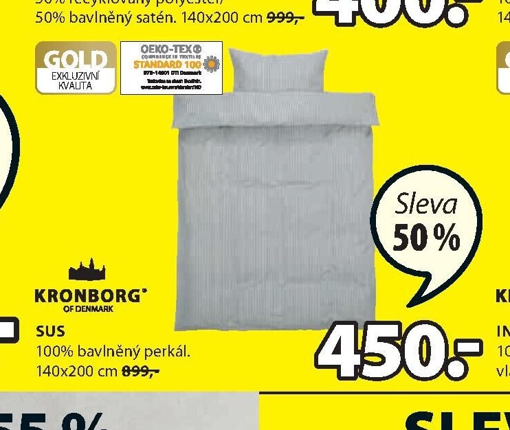 SUS 100% bavlněný perkál