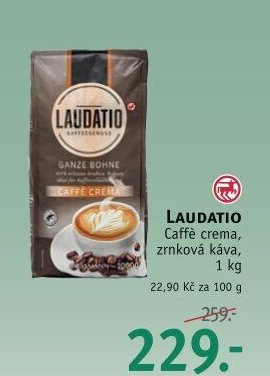 Laudatio caffe crema zrnková káva