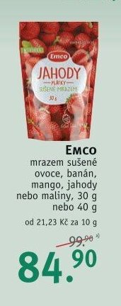 Emco mrazem sušené ovoce