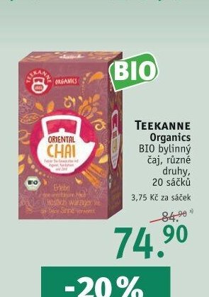 Teekanne Organics BIO bylinný čaj