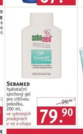 Sebamed hydratační sprchový gel - ROSSMANN drogerie aktualniletaky.eu