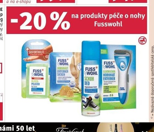 Fusswohl produkty péče o nohy - ROSSMANN drogerie aktualniletaky.eu