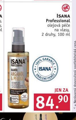 ISANA Professional olejová péče na vlasy, 100 ml - ROSSMANN drogerie aktualniletaky.eu