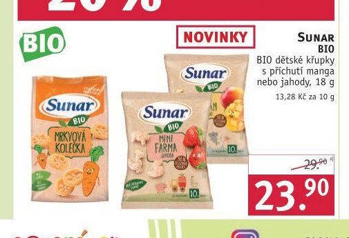 SUNAR BIO dětské křupky - ROSSMANN drogerie aktualniletaky.eu