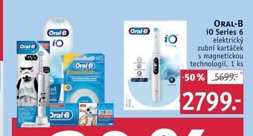Oral-B iO Series 6 elektrický zubní kartáček s magnetickou technologií, 1 ks - ROSSMANN drogerie aktualniletaky.eu