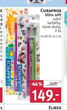 Curaprox Ultra soft zubní kartáčky, různé druhy, 2 ks - ROSSMANN drogerie aktualniletaky.eu