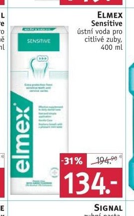 Elmex Sensitive ústní voda pro citlivé zuby, 400 ml - ROSSMANN drogerie aktualniletaky.eu