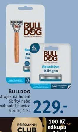 BULLDOG strojek na holení 5 břitů nebo náhradní hlavice - ROSSMANN drogerie aktualniletaky.eu