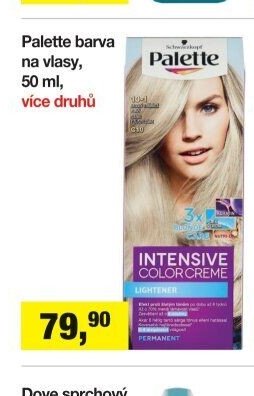 Palette barva na vlasy, 50 ml, více druhů