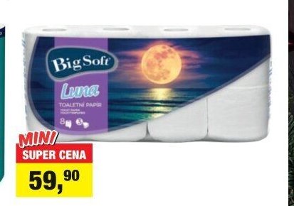 Big Soft Luna toaletní papír, 8 rolí