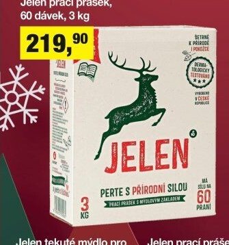 Jelen prací prášek, 60 dávek, 3 kg