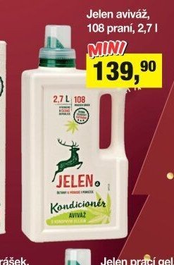 Jelen aviváž, 108 praní, 2,7 l