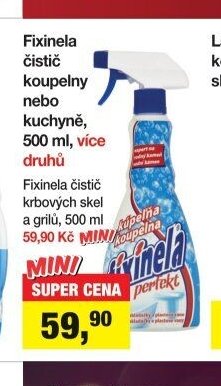Fixinela čistič koupelny nebo kuchyně, 500 ml, více druhů