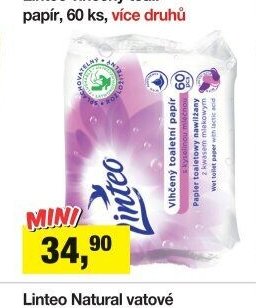 Linteo vlhčený toal. papír, 60 ks