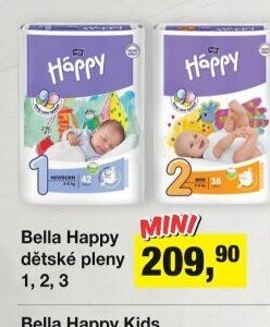 Bella Happy dětské pleny 1, 2, 3
