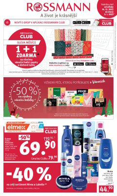 aktuální leták ROSSMANN drogerie 14.12.2022-3.1.2023