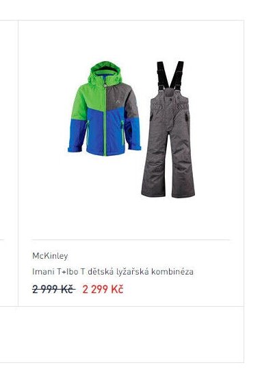 McKinley Imani T+lbo T dětská lyžařská kombinéza