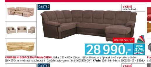 Variabilní sedací souprava ORION