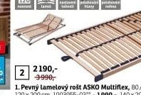 2. Polohovatelný lamelový rošt ASKO Multiflex