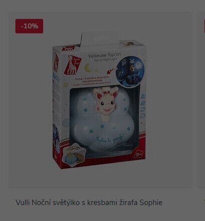 Vulli Noční světýlko s kresbami žirafa Sophie