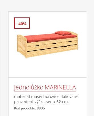 Jednolůžko MARINELLA