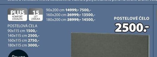 DREAMZONE POSTELOVÁ ČELA
