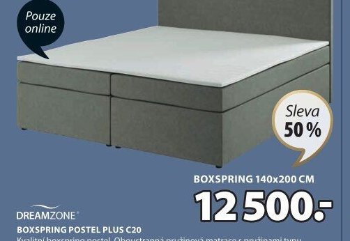 DREAMZONE BOXSPRING POSTEL PLUS C20