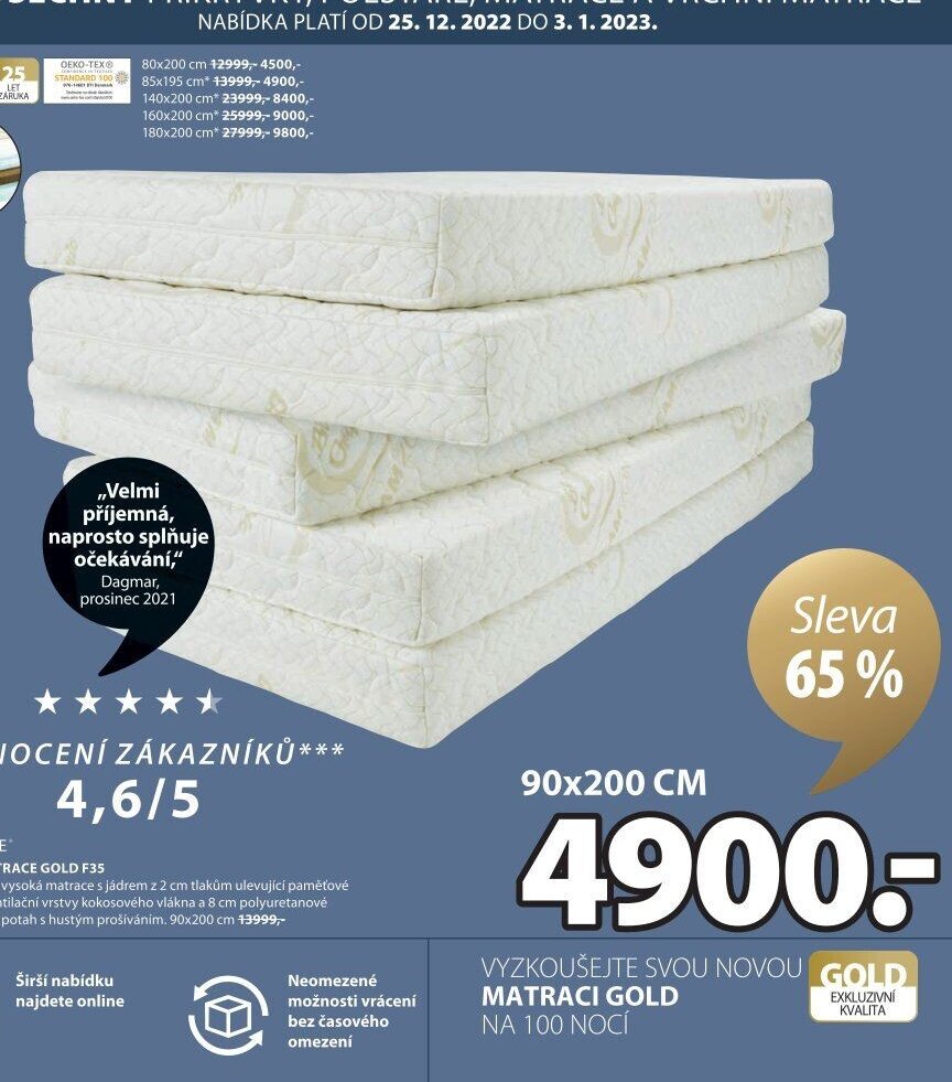 Matrace GOLD F35