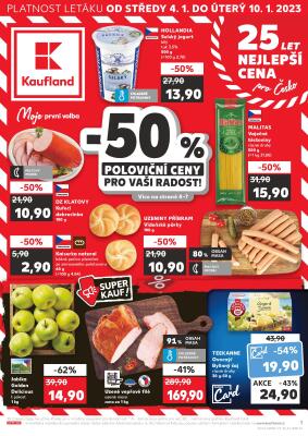aktuální leták Kaufland 4.1.2023-10.1.2023