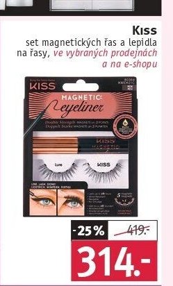 Kiss magnetické řasy a lepidlo