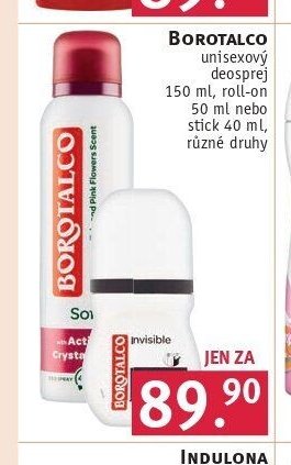 BOROTALCO unisexový deosprej