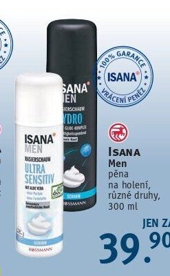ISANA MEN pěna na holení - ROSSMANN drogerie aktualniletaky.eu
