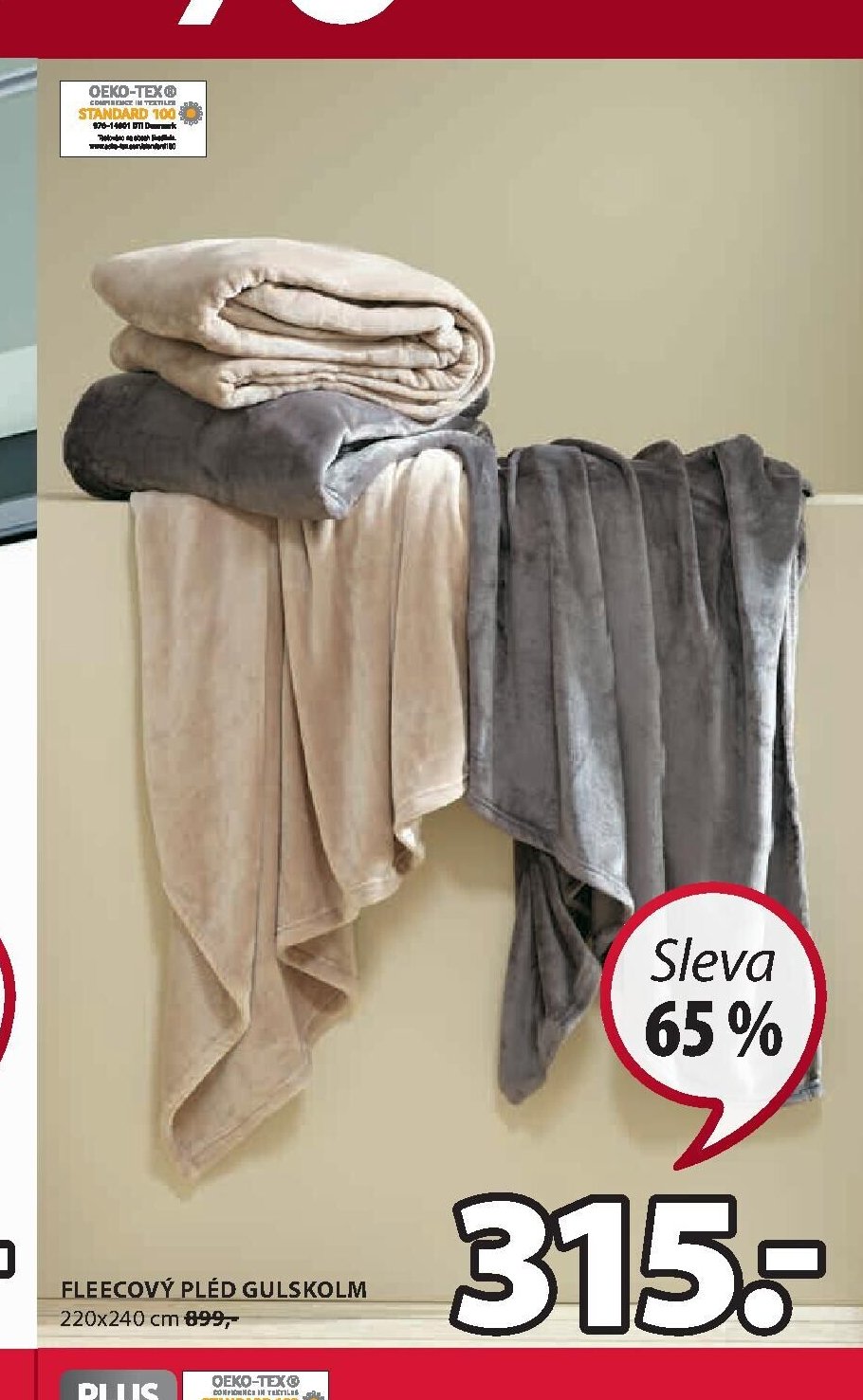 FLEECOVÝ PLÉD GULSKOLM