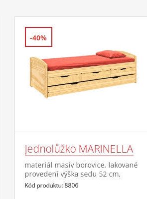 Jednolůžko MARINELLA