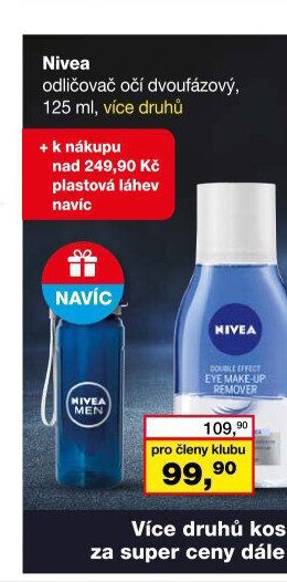 Nivea odličovač očí dvoufázový, 125 ml
