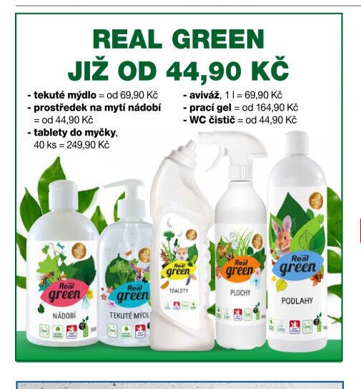 Real Green čisticí prostředky