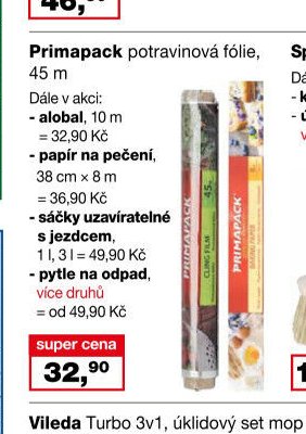 Primapack potravinová fólie