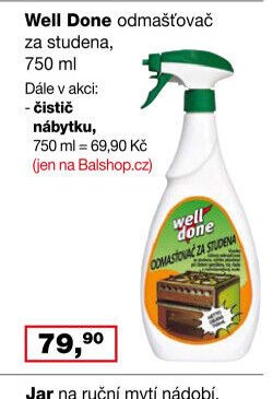 Well Done odmašťovač za studena, 750 ml