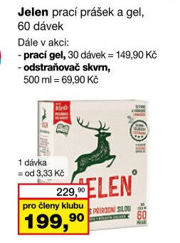Jelen prací prášek a gel, 60 dávek