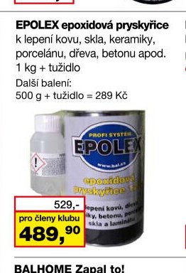 EPOLEX epoxidová pryskyřice