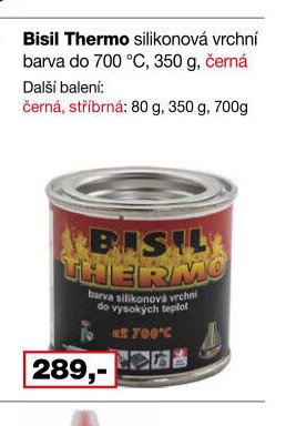 Bisil Thermo silikonová vrchní barva
