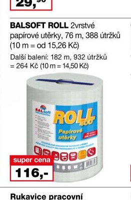 BALSOFT ROLL papírové utěrky